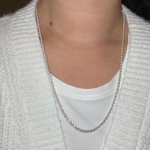Rope chain sterling silver 12 inches